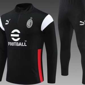 AC Milan 23-24, Black with White Tracksuit Kid Size