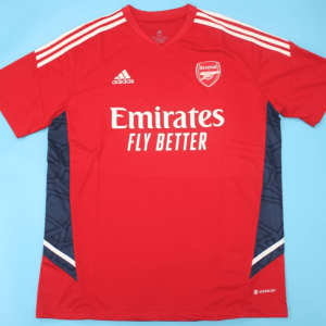 Arsenal 2022, Red with Blue Training Shirts