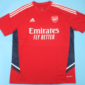 Arsenal 2022, Red with  Dark Blue Training Shirts