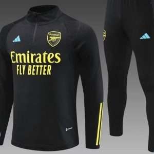Arsenal 23-24, Black with Yellow Tracksuit Kid Size