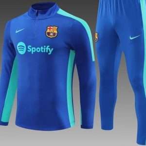 Barcelona 23-24, Blue with Green Tracksuit Kid Size