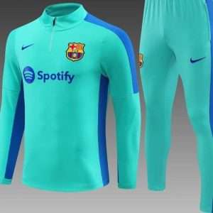 Barcelona 23-24, Green with Blue Tracksuit Kid Size