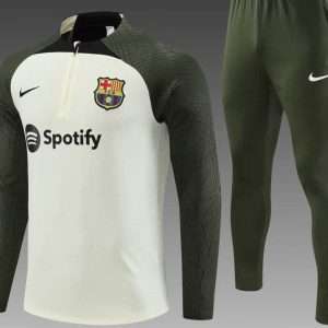 Barcelona 23-24, Light Green with Dark Green Sleeve Tracksuit Kid Size