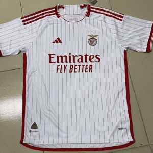 Benfica 2023-24, White with Red Line Training Shirts