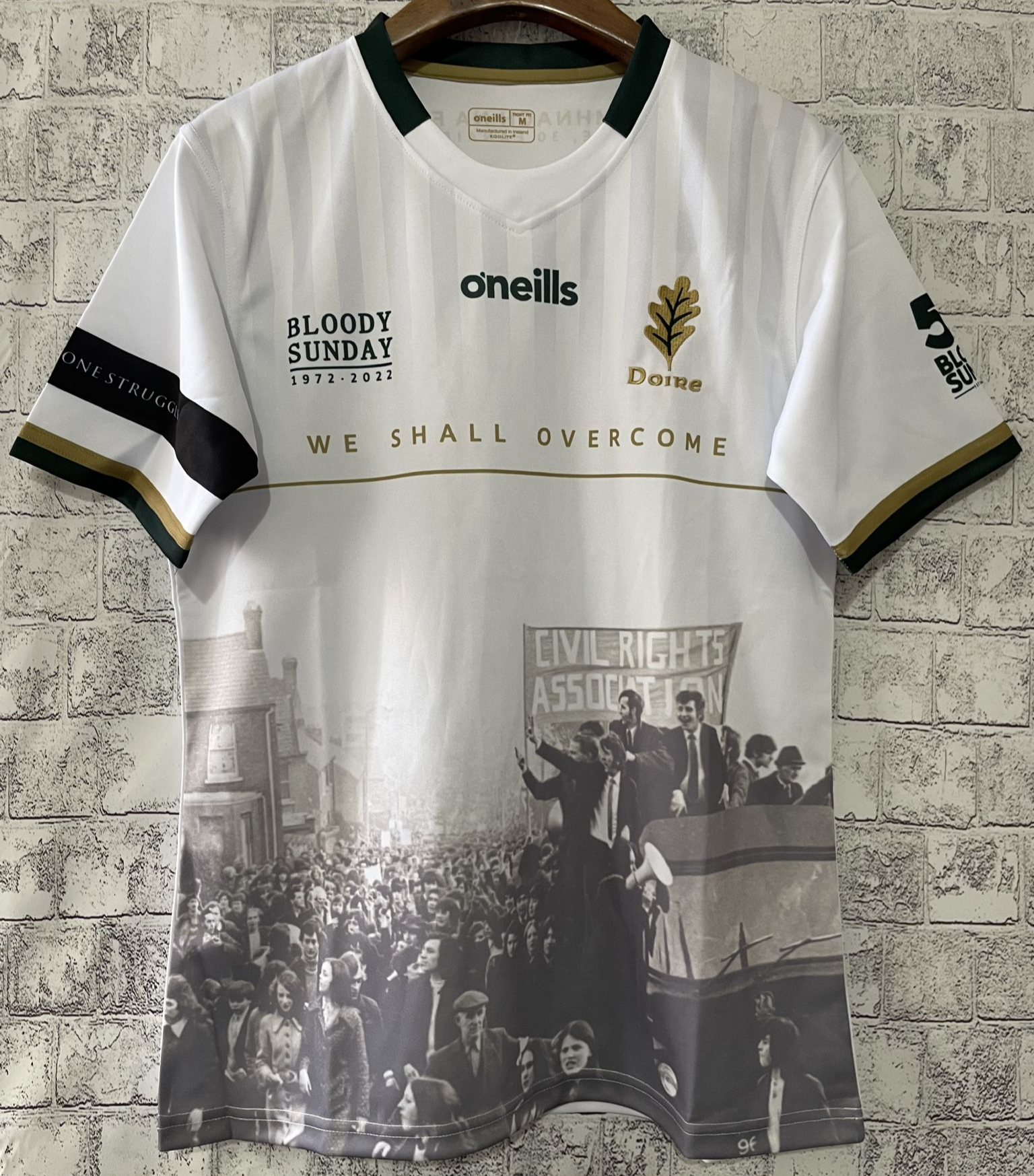 Derry Bloody Sunday Commemoration Jersey White