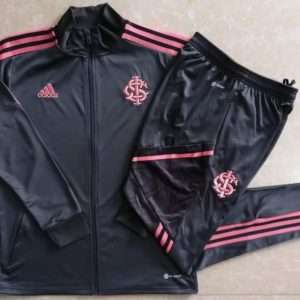 Flamengo 22-23, Black with Pink Line Tracksuit
