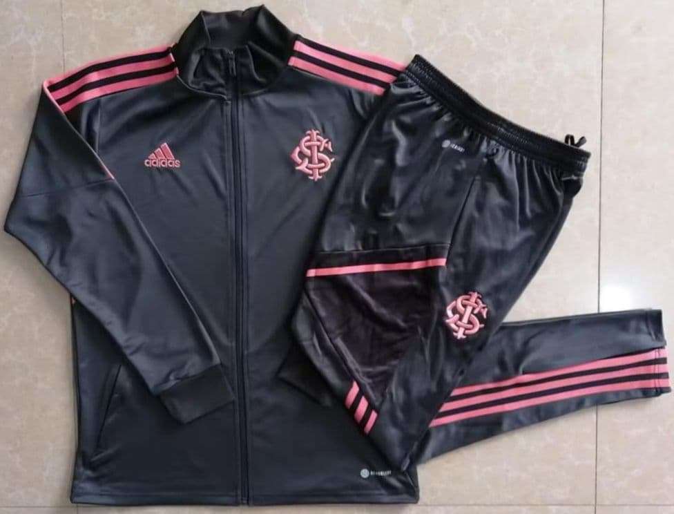 Flamengo 22-23, Black with Pink Line Tracksuit
