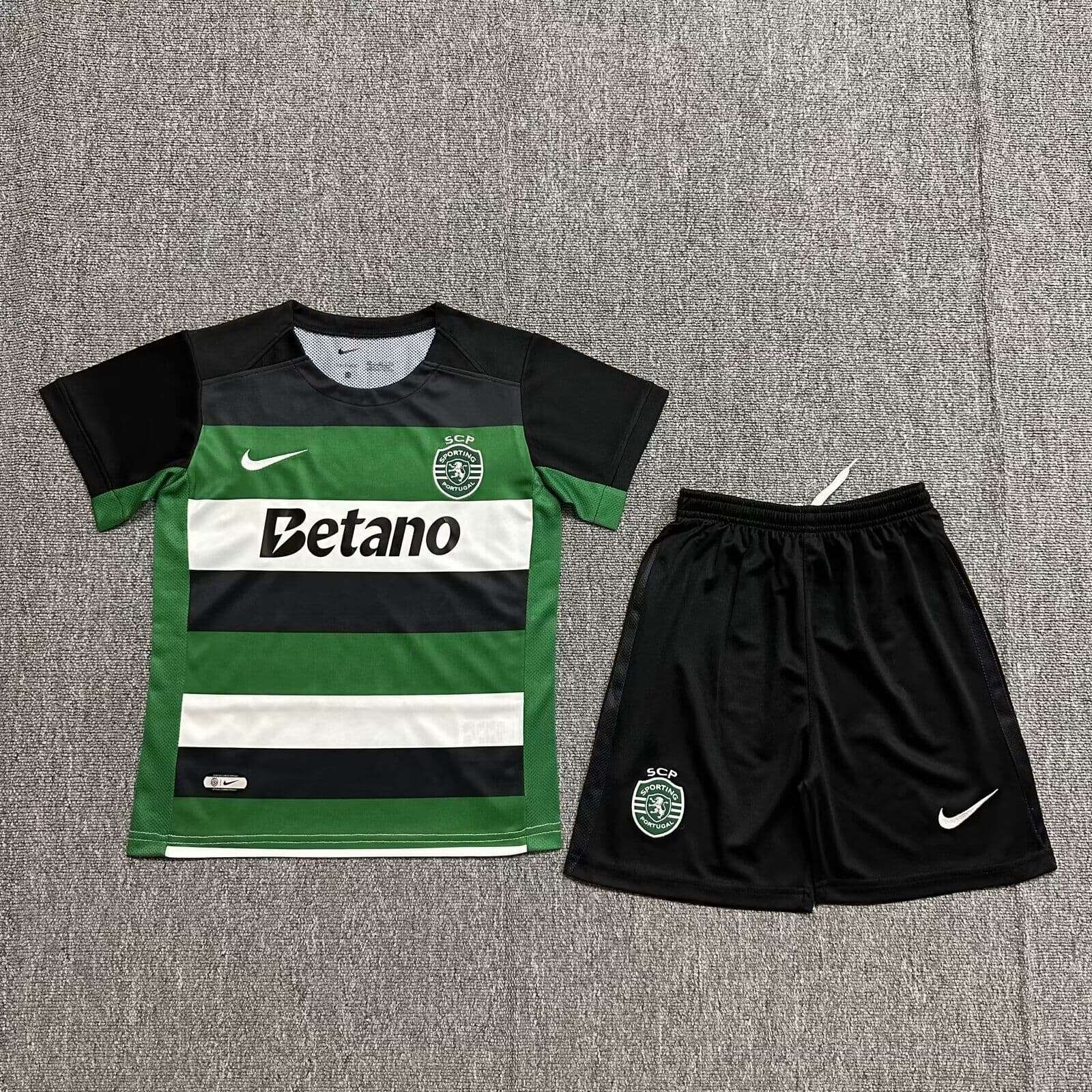 Lisbon Sporting Kid Kit | 4 | Black/Green - Home