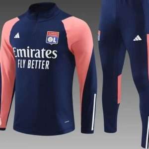 Lyon 23-24, Dark Blue with Pink Tracksuit Kid Size