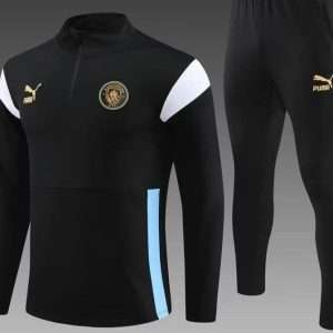 Manchester City 23-24, Black with White Tracksuit Kid Size