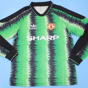 Manchester United 1990-92, Green Black GK Long Sleeve