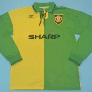Manchester United 1992-94, Green Yellow Away Long Sleeve
