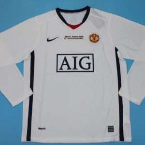 Manchester United 2008-09, UCL Final, White Away Long Sleeve