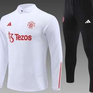 Manchester United 23-24, White Tracksuits Kid Size