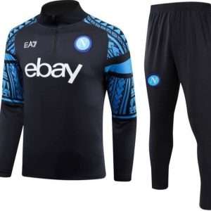 Napoli 23-24, Black with Blue Tracksuit Kid Size