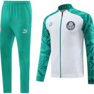 Palmeiras 23-24, White with Green Tracksuit