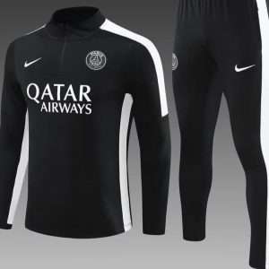 Paris Saint-Germain 2023, Black with White Tracksuit Kid Size