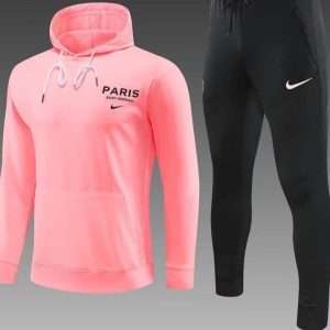 Paris Saint-Germain 2023, Pink Tracksuit with Hood Kid Size