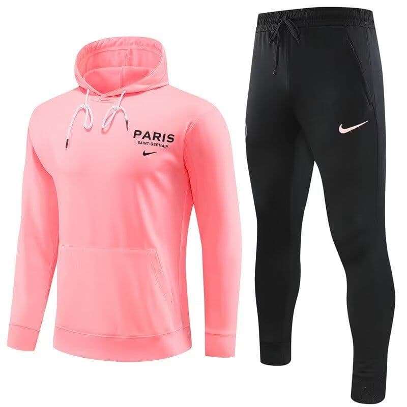 Paris Saint-Germain 23-24, Pink Tracksuits with Hood