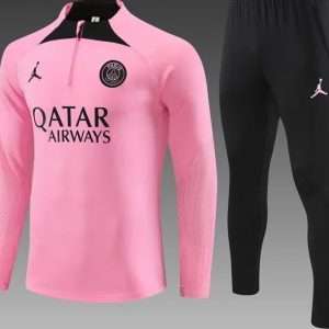 Paris Saint-Germain 23-24, Pink with Black Tracksuits Kid Size