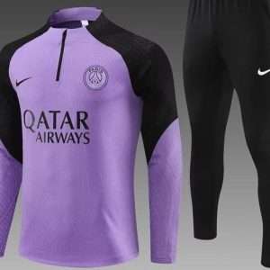 Paris Saint-Germain 23-24,Purple with Black Tracksuit Kid Size