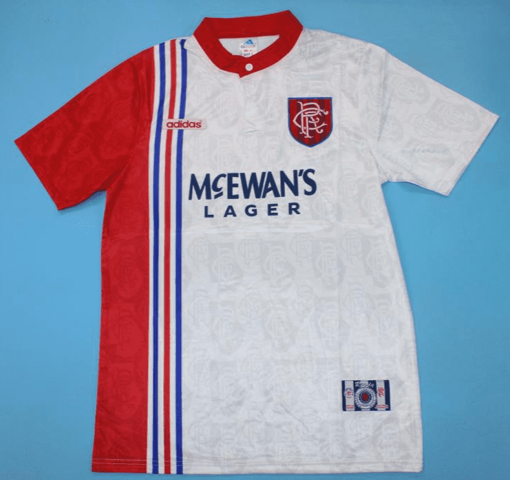 Rangers 1996-97, White Red Away