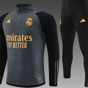Real Madrid 23-24, Grey Tracksuits Kid Size