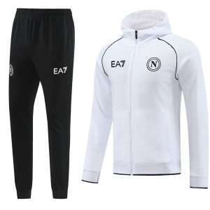 SSC Napoli 23-24, White Tracksuit with Hood