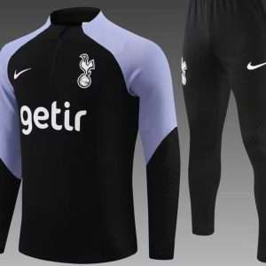 Tottenham Hotspur 23-24, Black with Purple Tracksuit Kid Size