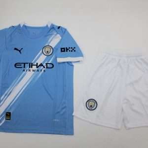 Manchester City Kids 2025-26 Home Kit