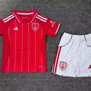 Nottingham Forrest 2025-26 Home Kids Kit