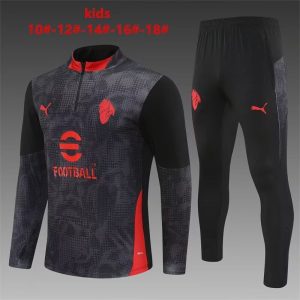 AC Milan Kids Tracksuit 2025-2026 Black