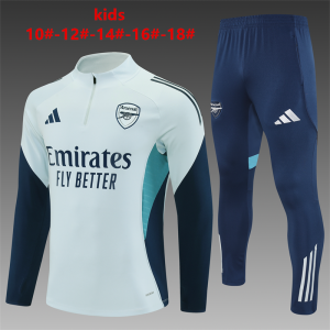 Arsenal Kids Tracksuit 2025-2026 Light Grey