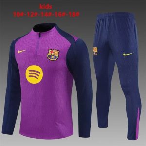 Barcelona Kids Tracksuit 2025-2026 blue purple