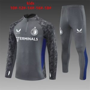 Feyenoord Kids Tracksuit 2025-2026 Dark Grey