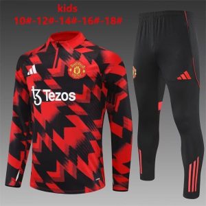 Manchester United Kids Tracksuit 2025-2026 Red