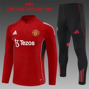 Manchester United Kids Tracksuit 20265-2026 Red