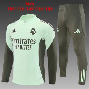 Real Madrid Kids Tracksuit 2025-2026 Green