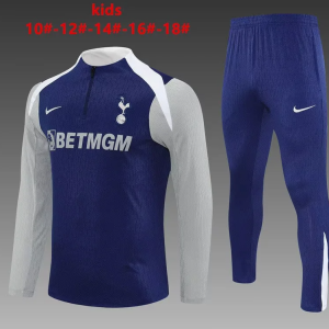 Tottenham Hotspur Kids Tracksuit 2025-2026 Blue Grey