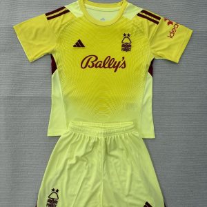 Nottingham Forrest 2026-2026 Goalkeeper Yellow Kids Kit